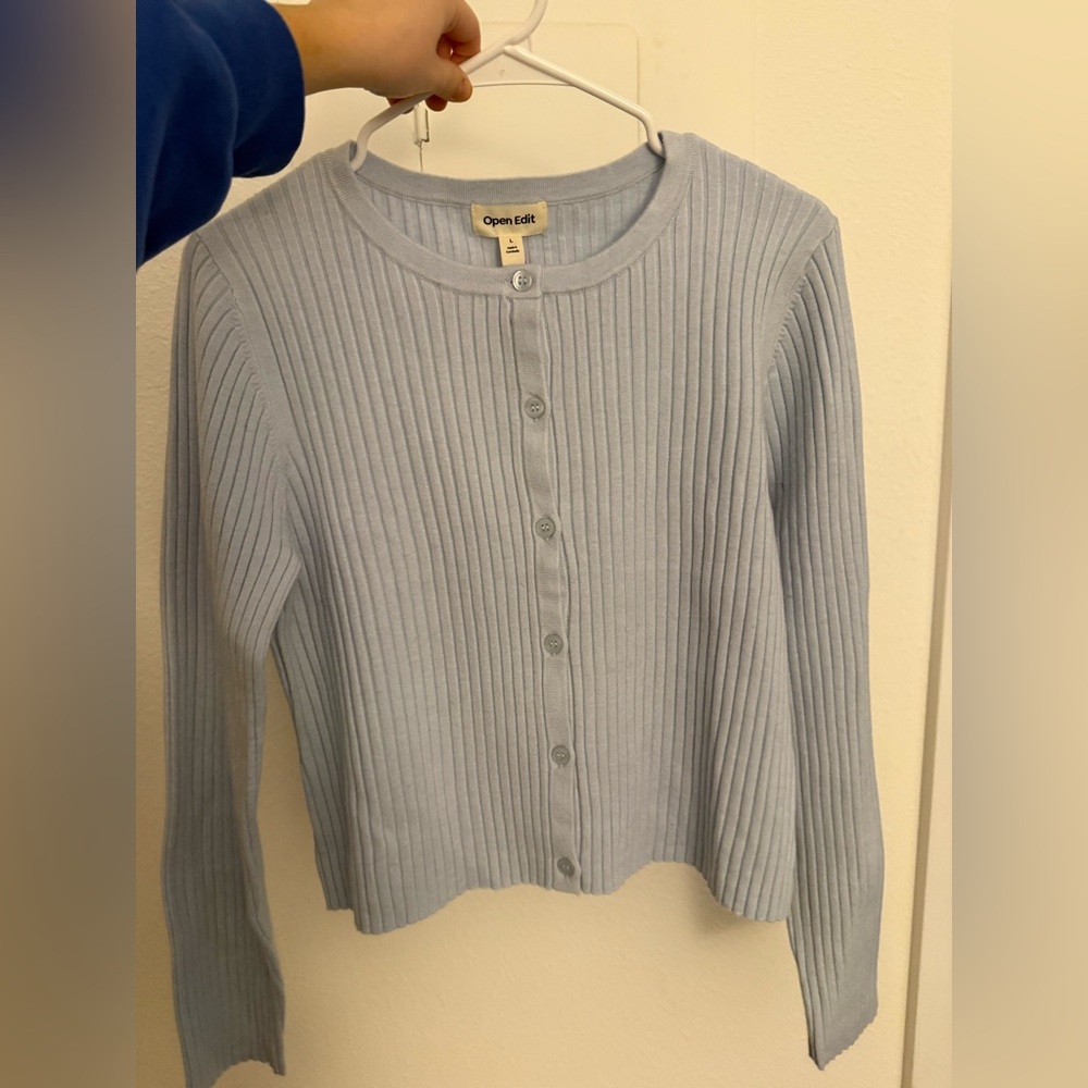 NWT Open Edit Ribbed Cardigan